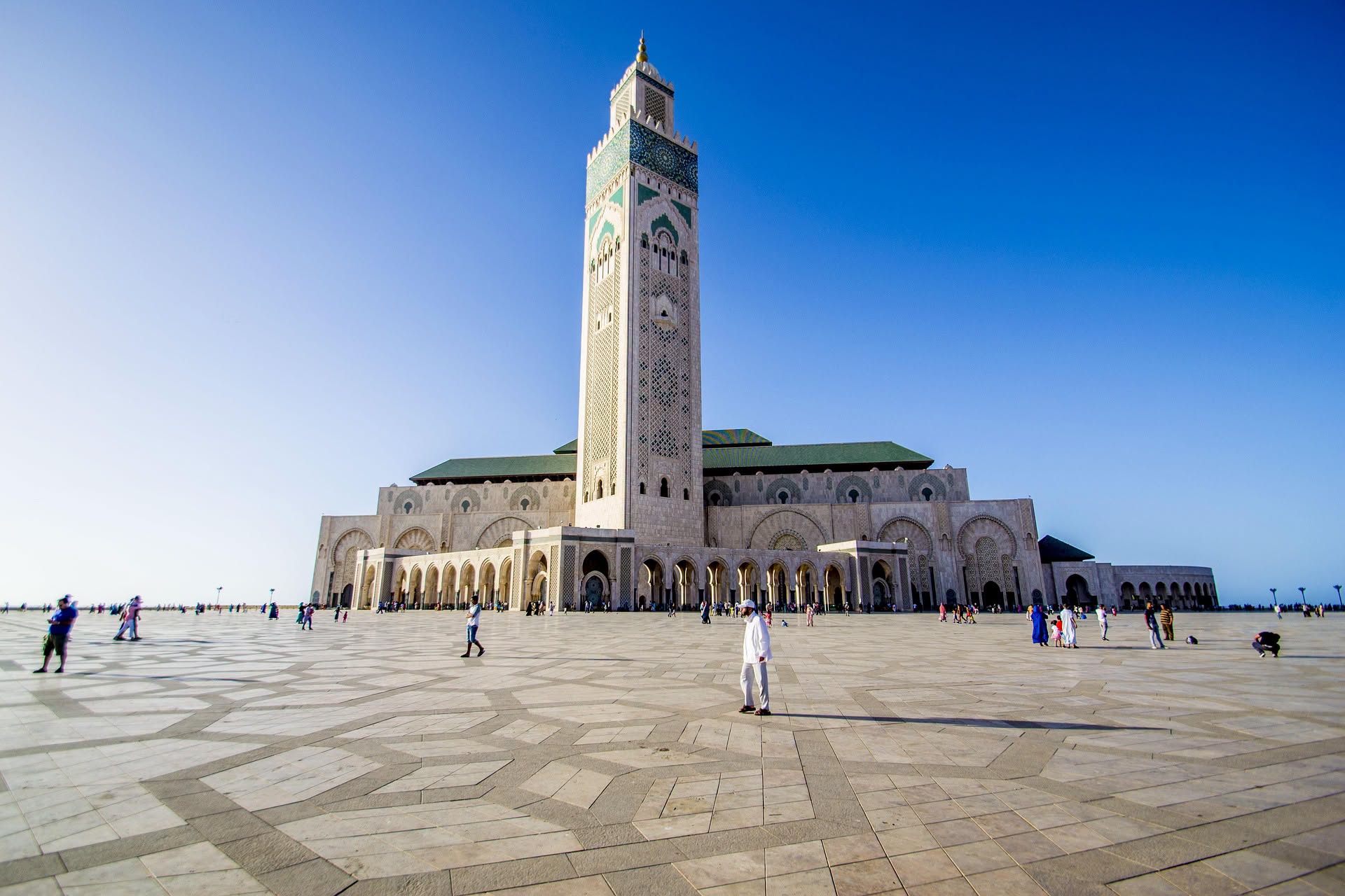 Hassan II Mosque on the Casablanca seafront